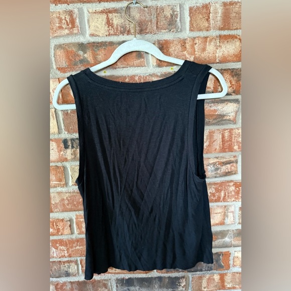 Aerie Black Tie Front Sleeveless tank - Picture 2 of 7